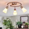 Mirlo Plafonnier, Spot de plafond Chrome, Nickel mat, 3 lumières