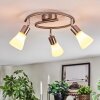 Mirlo Plafonnier, Spot de plafond Chrome, Nickel mat, 3 lumières