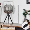 Trion Lampe à poser Noir, 1 lumière