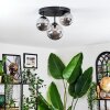 Chehalis Plafonnier, Boule lumineuse 32 cm Fumé, 3 lumières