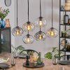 Apedo Suspension, Boule lumineuse, Suspension Ambre, Clair, Fumé, 6 lumières
