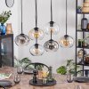 Apedo Suspension, Boule lumineuse, Suspension Ambre, Clair, Fumé, 6 lumières