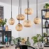 Bauro Suspension, Boule lumineuse, Suspension Écru, 6 lumières