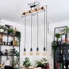 Soungou Suspension, Suspension Écru, Noir, 4 lumières