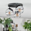 Koyoto Plafonnier, Boule lumineuse 30 cm Clair, Fumé, 3 lumières