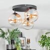 Gastor Plafonnier, Boule lumineuse 30 cm Ambre, Clair, 3 lumières