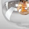 Gastor Plafonnier, Boule lumineuse Ambre, Clair, Fumé, 3 lumières