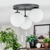 Gastor Plafonnier, Boule lumineuse Blanc, 3 lumières