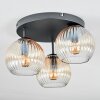 Koyoto Plafonnier, Boule lumineuse 30 cm Ambre, Clair, 3 lumières