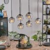 Ripoll Suspension, Boule lumineuse, Suspension Clair, Fumé, 6 lumières