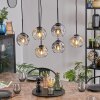 Ripoll Suspension, Boule lumineuse, Suspension Ambre, Clair, Fumé, 6 lumières