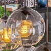 Koyoto Suspension, Boule lumineuse, Suspension Ambre, Clair, Fumé, 6 lumières