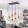 Koyoto Suspension, Boule lumineuse, Suspension Ambre, Clair, 6 lumières