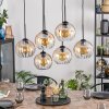 Koyoto Suspension, Boule lumineuse, Suspension Ambre, Clair, 6 lumières