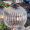 Koyoto Suspension, Boule lumineuse, Suspension Ambre, Clair, Fumé, 6 lumières