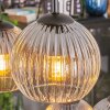 Koyoto Suspension, Boule lumineuse, Suspension Ambre, Clair, Fumé, 6 lumières