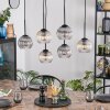 Koyoto Suspension, Boule lumineuse, Suspension Ambre, Clair, Fumé, 6 lumières