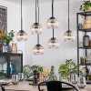 Koyoto Suspension, Boule lumineuse, Suspension Ambre, Clair, 6 lumières