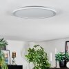 Zuren Plafonnier, Panel LED Blanc, 1 lumière, Changeur de couleurs