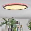 Zuren Plafonnier, Panel LED Noir, 1 lumière, Changeur de couleurs