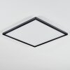 Zuren Plafonnier, Panel LED Noir, 1 lumière, Changeur de couleurs