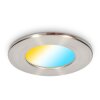 Ramek Plafonnier, Spot encastrable LED Nickel mat, 3 lumières