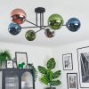 Gastor Plafonnier, Boule lumineuse 80 cm Bleu, Chrome, Vert, Cuivré, Fumé, 6 lumières