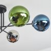 Gastor Plafonnier, Boule lumineuse 80 cm Bleu, Chrome, Vert, Cuivré, Fumé, 6 lumières