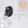Koyoto Plafonnier, Boule lumineuse Ambre, 3 lumières