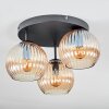 Koyoto Plafonnier, Boule lumineuse Ambre, 3 lumières