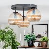 Koyoto Plafonnier, Boule lumineuse Ambre, 3 lumières