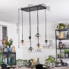 Koyoto Suspension, Boule lumineuse, Suspension Ambre, Clair, Fumé, 6 lumières