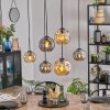 Ripoll Suspension, Boule lumineuse, Suspension Ambre, Fumé, 6 lumières