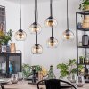 Koyoto Suspension, Boule lumineuse, Suspension Ambre, Clair, 6 lumières