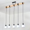 Bassagoda Suspension, Suspension Écru, Noir, 5 lumières Bassagoda Suspension, Suspension Écru, Noir, 5 lumières