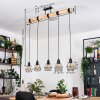 Yaak Suspension, Suspension Écru, Noir, 5 lumières