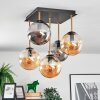 Gastor Plafonnier, Boule lumineuse Or, Noir, 5 lumières