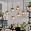 Ripoll Suspension, Boule lumineuse, Suspension Clair, Fumé, 6 lumières