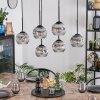 Ripoll Suspension, Boule lumineuse, Suspension Clair, Fumé, 6 lumières