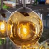 Ripoll Suspension, Boule lumineuse, Suspension Bleu, Or, Vert, 6 lumières
