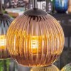 Koyoto Suspension, Boule lumineuse, Suspension Bleu, Or, Vert, Cuivré, 6 lumières