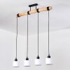 Bassagoda Suspension, Suspension Écru, Noir, 4 lumières