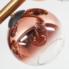Koyoto Plafonnier, Boule lumineuse Or, Noir, 8 lumières