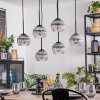 Koyoto Suspension, Boule lumineuse, Suspension Clair, Fumé, 6 lumières