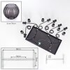 Koyoto Suspension, Boule lumineuse, Suspension Fumé, 6 lumières