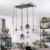 Koyoto Suspension, Boule lumineuse, Suspension Ambre, Clair, Fumé, 6 lumières