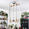 Koyoto Suspension, Boule lumineuse, Suspension Écru, Noir, 3 lumières