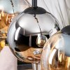 Koyoto Suspension, Boule lumineuse, Suspension Écru, Noir, 3 lumières