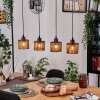 Cando Suspension, Suspension Écru, Noir, 4 lumières