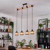 Ramila Suspension, Suspension Écru, Noir, 4 lumières
